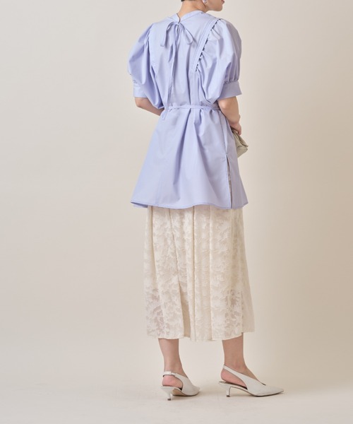 &. NOSTALGIA（アンドドットノスタルジア）の「前後２ＷＡＹチュニック（チュニック・レディース・ホワイト/ブラック/ベージュ/ラベンダー・FREE）」の19枚目の写真