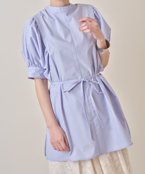 &. NOSTALGIA（アンドドットノスタルジア）の「前後２ＷＡＹチュニック（チュニック・レディース・ホワイト/ブラック/ベージュ/ラベンダー・FREE）」の15枚目の写真