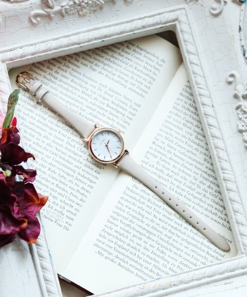 axes femme（アクシーズファム）の「ラウンドウォッチ（アナログ腕時計・レディース・ラベンダー/グリーン/ベージュ/ワイン・MEDIUM）」の2枚目の写真