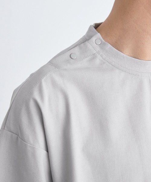 Loungewear tokyo（ラウンジウェアトウキョウ）の「【セットアップ】麻レーヨンリラックス オーバーサイズ1ポケット半袖Tシャツ＆ラウンジテーパードワイドイージーパンツ ワンマイルウェア（ルームウェア/パジャマ・メンズ・ブラック/ベージュ/ネイビー/カーキ/グレー系その他/キナリ・M/L/XL）」の20枚目の写真