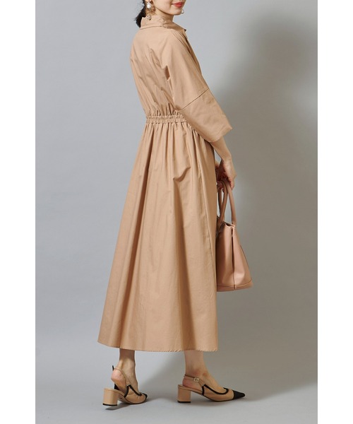 &. NOSTALGIA(アンドドットノスタルジア)の「シャツパイピングワンピース(ワンピース・レディース・ホワイト/ベージュ・FREE)」の18枚目の写真