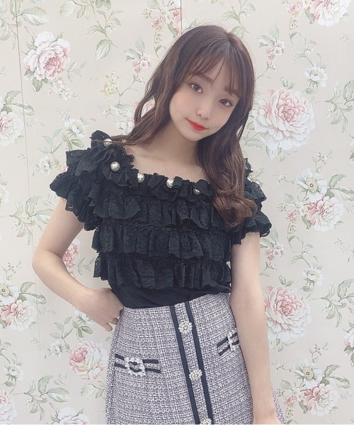 Swankiss（スワンキス）の「DC 3lacys TOPS（その他トップス・レディース・ホワイト/ピンク/ブラック・FREE）」の3枚目の写真