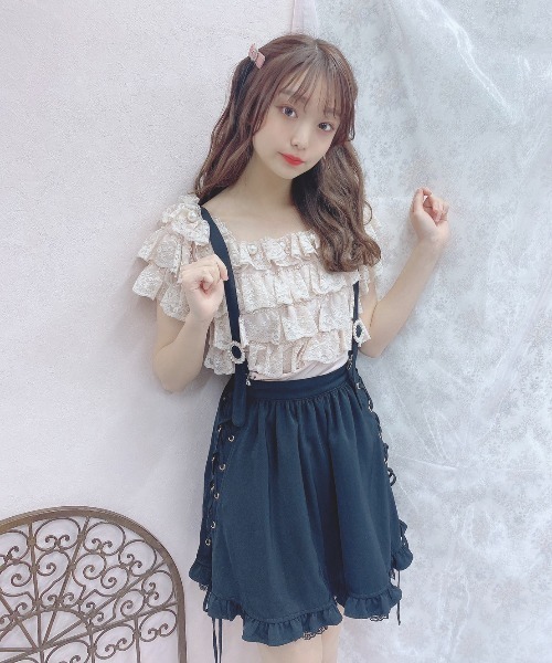 Swankiss（スワンキス）の「DC 3lacys TOPS（その他トップス・レディース・ホワイト/ピンク/ブラック・FREE）」の8枚目の写真