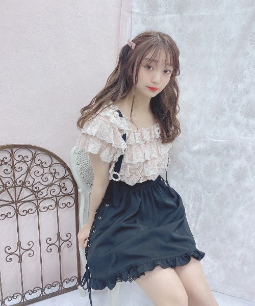 Swankiss（スワンキス）の「DC 3lacys TOPS（その他トップス・レディース・ホワイト/ピンク/ブラック・FREE）」の10枚目の写真