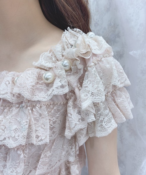 Swankiss（スワンキス）の「DC 3lacys TOPS（その他トップス・レディース・ホワイト/ピンク/ブラック・FREE）」の7枚目の写真