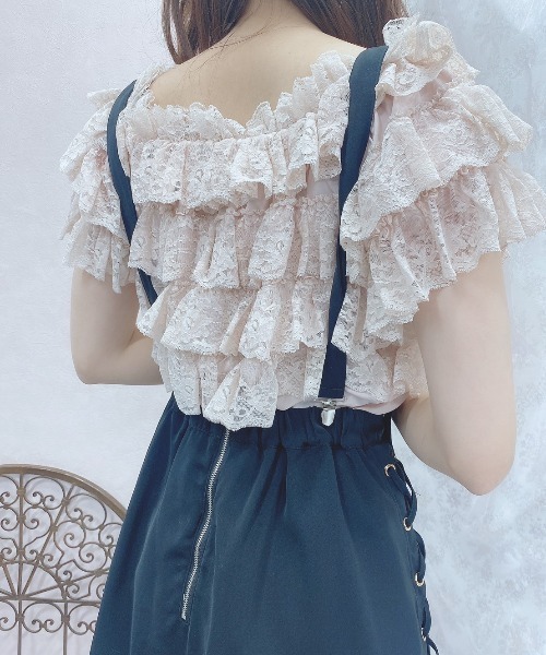 Swankiss（スワンキス）の「DC 3lacys TOPS（その他トップス・レディース・ホワイト/ピンク/ブラック・FREE）」の12枚目の写真