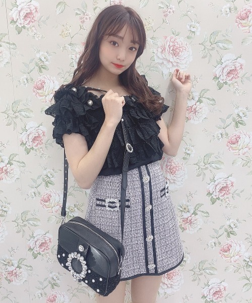 Swankiss（スワンキス）の「DC 3lacys TOPS（その他トップス・レディース・ホワイト/ピンク/ブラック・FREE）」の13枚目の写真