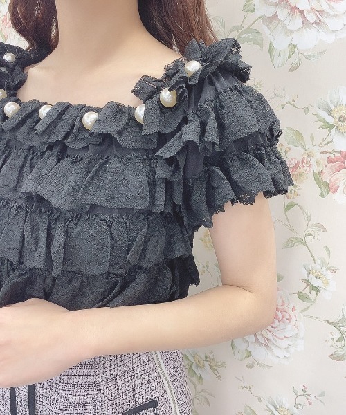 Swankiss（スワンキス）の「DC 3lacys TOPS（その他トップス・レディース・ホワイト/ピンク/ブラック・FREE）」の15枚目の写真