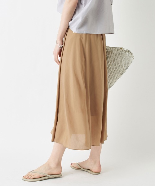 RIVE DROITE（リヴドロワ）の「スパンローンラップスカート（スカート・レディース・ベージュ/イエロー・38/36）」の17枚目の写真