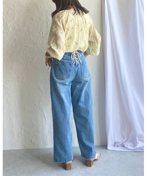 She's Closet（シーズクローゼット）の「花柄刺繍シアーブラウス（シャツ/ブラウス・レディース・ライトベージュ・FREE）」の10枚目の写真