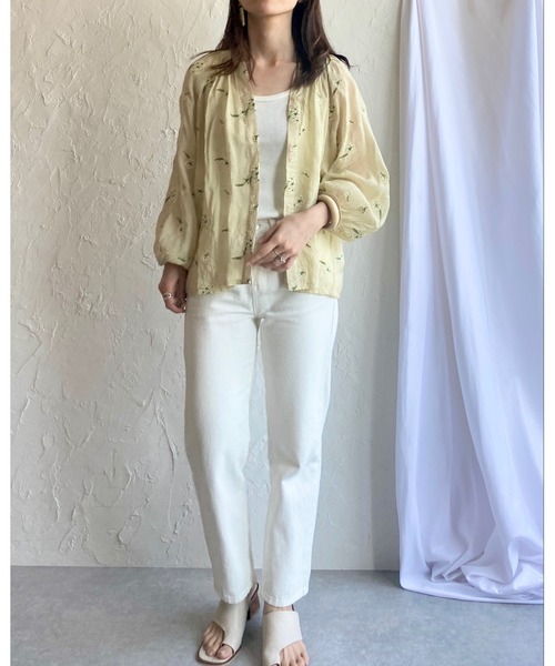 She's Closet（シーズクローゼット）の「花柄刺繍シアーブラウス（シャツ/ブラウス・レディース・ライトベージュ・FREE）」の12枚目の写真