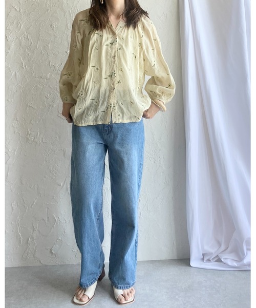 She's Closet（シーズクローゼット）の「花柄刺繍シアーブラウス（シャツ/ブラウス・レディース・ライトベージュ・FREE）」の13枚目の写真