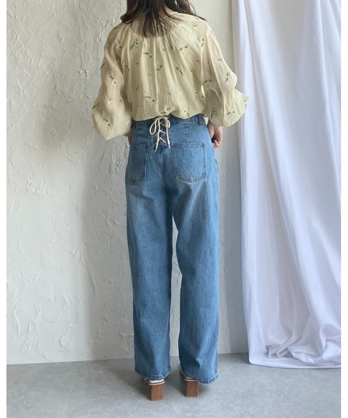 She's Closet（シーズクローゼット）の「花柄刺繍シアーブラウス（シャツ/ブラウス・レディース・ライトベージュ・FREE）」の16枚目の写真