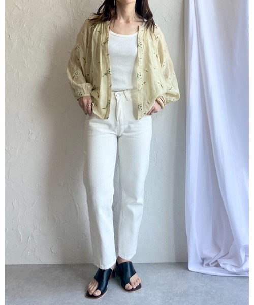 She's Closet（シーズクローゼット）の「花柄刺繍シアーブラウス（シャツ/ブラウス・レディース・ライトベージュ・FREE）」の22枚目の写真