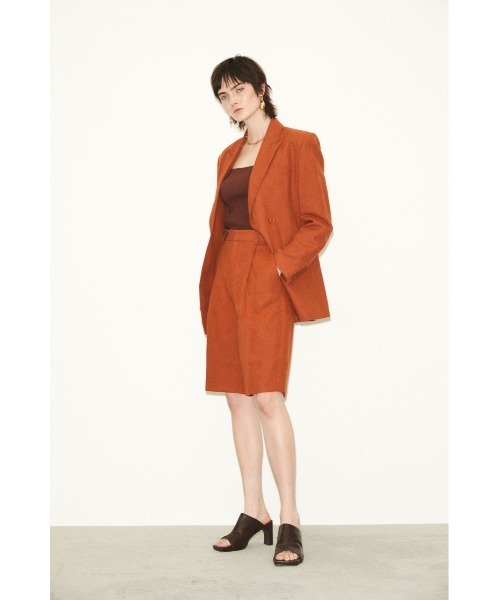 THROW by SLY（スローバイスライ）の「THROW MANISH CULOTTE マニッシュ キュロット パンツ（スラックス・レディース・ミント/オレンジ・1/2/0）」の3枚目の写真