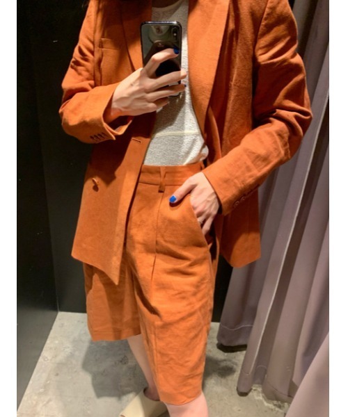 THROW by SLY（スローバイスライ）の「THROW MANISH CULOTTE マニッシュ キュロット パンツ（スラックス・レディース・ミント/オレンジ・1/2/0）」の9枚目の写真