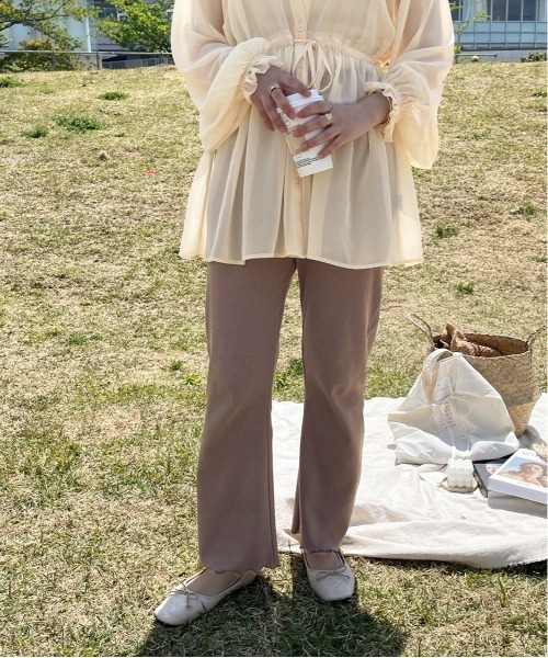 apres jour clair（アプレジュールクレア）の「【apres jour clair】clairカジュアルスタイル３点SET【ZOZOTOWN限定アイテム】（シャツ/ブラウス・レディース・モカ/アイボリー/オフホワイト・X-LARGE/フリー）」の21枚目の写真