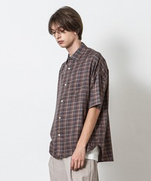 SLICK | レーヨンヴィンテージチェックドロップショルダーシャツ(シャツ/ブラウス)