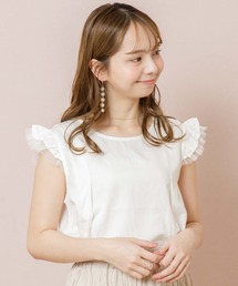 flower | フラップチュールトップ2(Tシャツ/カットソー)