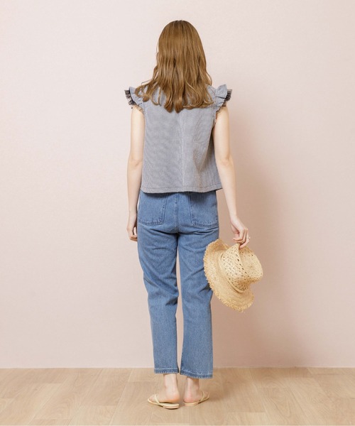 flower(フラワー)の「フラップチュールトップ2(Tシャツ/カットソー・レディース・ブラック/ベージュ/ホワイト/グリーン・FREE)」の9枚目の写真