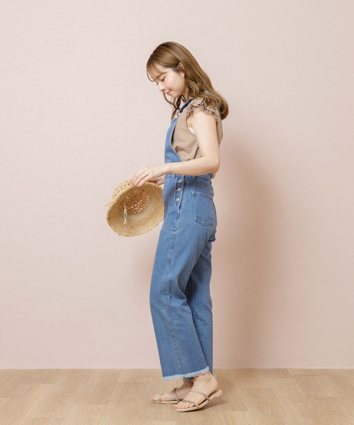 flower(フラワー)の「フラップチュールトップ2(Tシャツ/カットソー・レディース・ブラック/ベージュ/ホワイト/グリーン・FREE)」の15枚目の写真