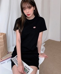 『muah muah/ムーアムーア』SIGNATURE WAPPEN MINI ONE-PIECE/ワッペン ミニ丈ワンピース