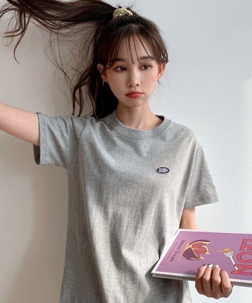 mie ajunar smear onepiece 韓国 muah muah/ムーアムーア』SIGNATURE WAPPEN MINI ONE-PIECE