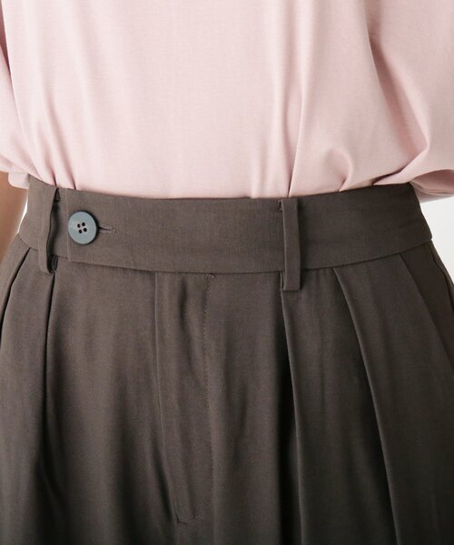 OPAQUE.CLIP（オペークドットクリップ）の「◆CAFFISI ドレープツイル サイドベンツパンツ【WEB限定カラー・サイズ】（その他パンツ・レディース・キャメル/ガンメタ/ブラック系7/サンドベージュ・40/34/38/36/42）」の13枚目の写真