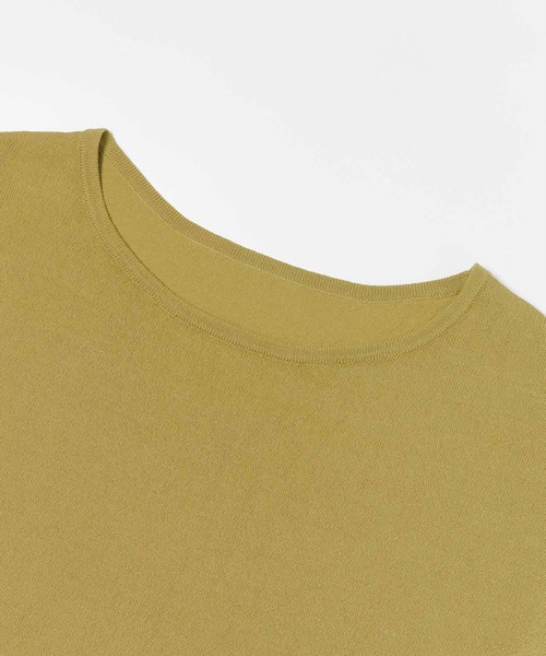 SENSE OF PLACE by URBAN RESEARCH（センスオブプレイスバイアーバンリサーチ）の「フレンチスリーブニットトップ（ニット/セーター・レディース・イエロー/オフホワイト/グレー/ブラウン/ブラック・ONE）」の13枚目の写真