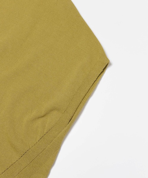 SENSE OF PLACE by URBAN RESEARCH（センスオブプレイスバイアーバンリサーチ）の「フレンチスリーブニットトップ（ニット/セーター・レディース・イエロー/オフホワイト/グレー/ブラウン/ブラック・ONE）」の21枚目の写真