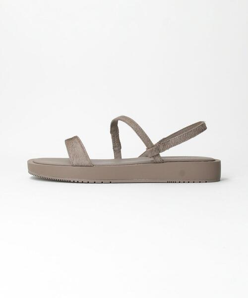 BEAUTY&YOUTH UNITED ARROWS（ビューティーアンドユースユナイテッドアローズ）の「BY ヘアオンレザー カーブバックストラップサンダル ◆（サンダル・レディース・ブラック/モカ/その他1・38/36/37/36h/37h）」の8枚目の写真