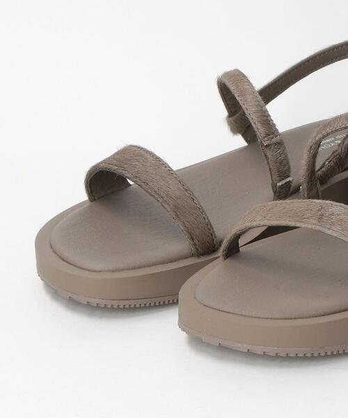 BEAUTY&YOUTH UNITED ARROWS（ビューティーアンドユースユナイテッドアローズ）の「BY ヘアオンレザー カーブバックストラップサンダル ◆（サンダル・レディース・ブラック/モカ/その他1・38/36/37/36h/37h）」の21枚目の写真