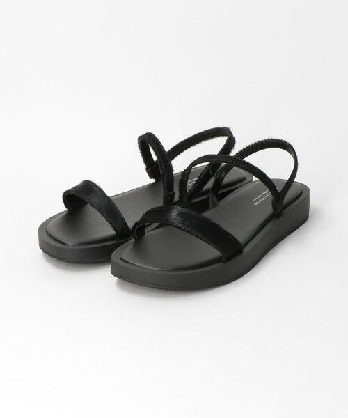 BEAUTY&YOUTH UNITED ARROWS（ビューティーアンドユースユナイテッドアローズ）の「BY ヘアオンレザー カーブバックストラップサンダル ◆（サンダル・レディース・ブラック/モカ/その他1・38/36/37/36h/37h）」の20枚目の写真