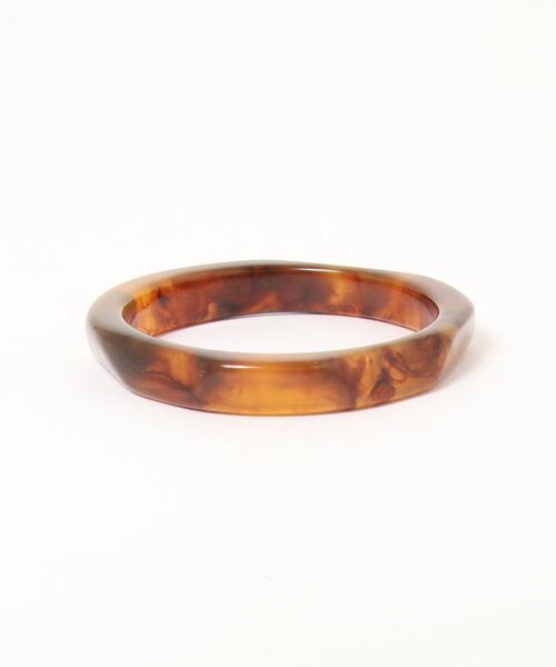 mysty woman（ミスティウーマン）の「ヘンケイマーブルバングル 954102（バングル/リストバンド・レディース・ブラウン/オフホワイト・FREE）」の2枚目の写真