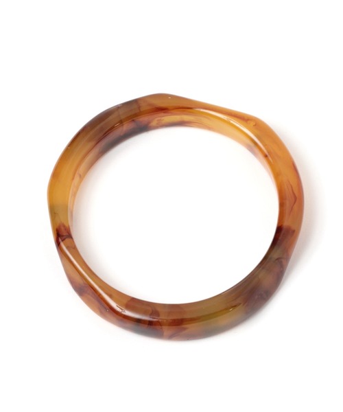 mysty woman（ミスティウーマン）の「ヘンケイマーブルバングル 954102（バングル/リストバンド・レディース・ブラウン/オフホワイト・FREE）」の5枚目の写真