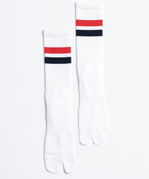 C.E.L.STORE(セルストア)の「NODAL / ノーダル SIGNATURE SOCKS(ソックス/靴下・メンズ・ブルー/チャコール/ホワイト×ネイビー/グリーン/マルチ/オレンジ・LARGE)」の6枚目の写真