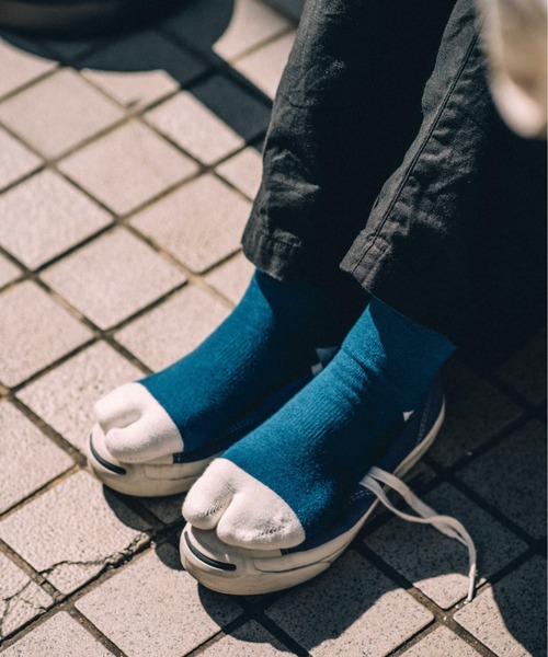 C.E.L.STORE(セルストア)の「NODAL / ノーダル SIGNATURE SOCKS(ソックス/靴下・メンズ・ブルー/チャコール/ホワイト×ネイビー/グリーン/マルチ/オレンジ・LARGE)」の13枚目の写真