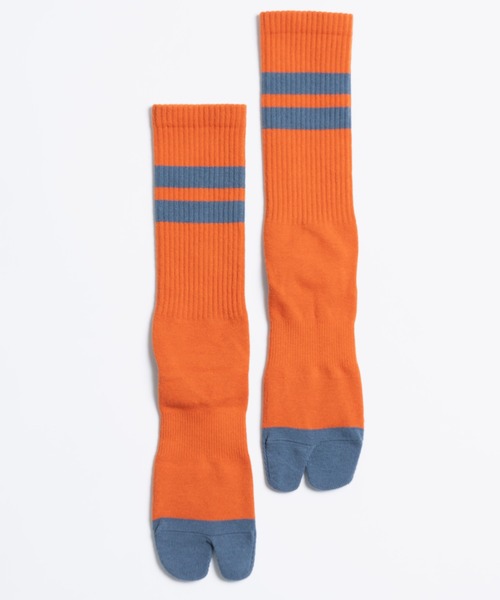C.E.L.STORE(セルストア)の「NODAL / ノーダル SIGNATURE SOCKS(ソックス/靴下・メンズ・ブルー/チャコール/ホワイト×ネイビー/グリーン/マルチ/オレンジ・LARGE)」の12枚目の写真