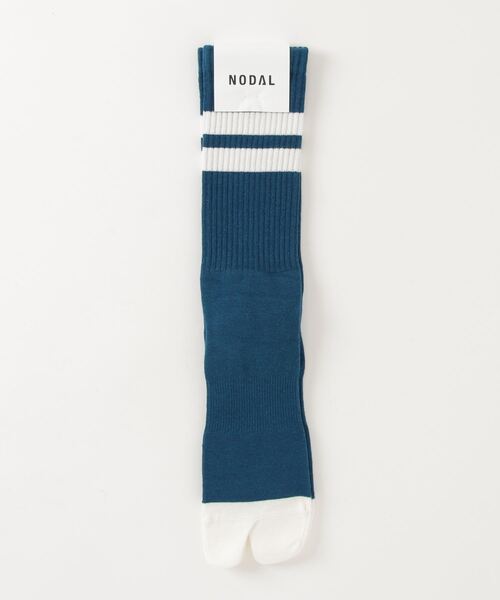 C.E.L.STORE(セルストア)の「NODAL / ノーダル SIGNATURE SOCKS(ソックス/靴下・メンズ・ブルー/チャコール/ホワイト×ネイビー/グリーン/マルチ/オレンジ・LARGE)」の15枚目の写真