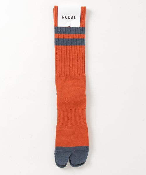 C.E.L.STORE(セルストア)の「NODAL / ノーダル SIGNATURE SOCKS(ソックス/靴下・メンズ・ブルー/チャコール/ホワイト×ネイビー/グリーン/マルチ/オレンジ・LARGE)」の11枚目の写真