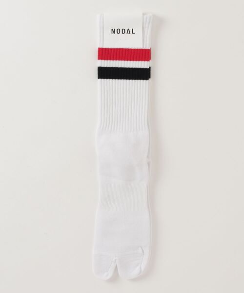 C.E.L.STORE(セルストア)の「NODAL / ノーダル SIGNATURE SOCKS(ソックス/靴下・メンズ・ブルー/チャコール/ホワイト×ネイビー/グリーン/マルチ/オレンジ・LARGE)」の8枚目の写真