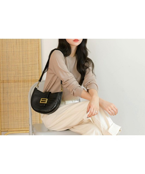 fd style（エフディ スタイル）の「【Chuzchuz】ベーシックラウンドニット（ニット/セーター・レディース・ブラック/ベージュ/オリーブ/ピンク/アイボリー/ブルー系その他・FREE）」の13枚目の写真