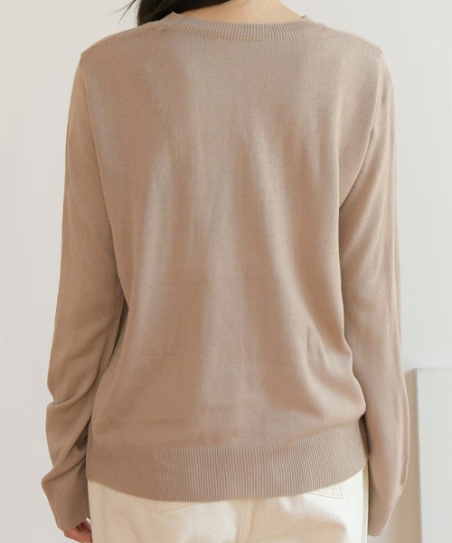 fd style（エフディ スタイル）の「【Chuzchuz】ベーシックラウンドニット（ニット/セーター・レディース・ブラック/ベージュ/オリーブ/ピンク/アイボリー/ブルー系その他・FREE）」の15枚目の写真