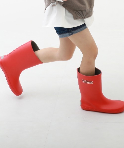 devirock（デビロック）の「ラバー レインブーツ (リフレクター付き)（レインシューズ・キッズ・グリーン系その他/カーキ/ピンク/レッド/ネイビー/ブルーグレー/ラベンダー/ブラウン・16.0cm/17.0cm/18.0cm/21.0cm/22.0cm/23.0cm/19.0cm/20.0cm）」の8枚目の写真