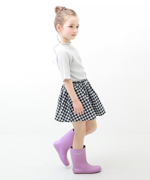 devirock（デビロック）の「ラバー レインブーツ (リフレクター付き)（レインシューズ・キッズ・グリーン系その他/カーキ/ピンク/レッド/ネイビー/ブルーグレー/ラベンダー/ブラウン・16.0cm/17.0cm/18.0cm/21.0cm/22.0cm/23.0cm/19.0cm/20.0cm）」の12枚目の写真