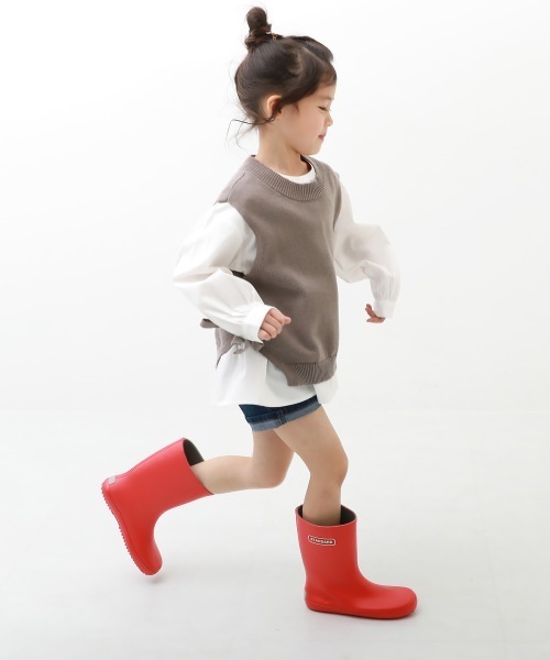 devirock（デビロック）の「ラバー レインブーツ (リフレクター付き)（レインシューズ・キッズ・グリーン系その他/カーキ/ピンク/レッド/ネイビー/ブルーグレー/ラベンダー/ブラウン・16.0cm/17.0cm/18.0cm/21.0cm/22.0cm/23.0cm/19.0cm/20.0cm）」の22枚目の写真