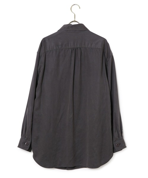 MADEMOISELLE ROPE'（マドモアゼル ロペ）の「<春まで使える>【セットアップ対応】フィブリルミリタリーシャツ（シャツ/ブラウス・レディース・スミクロ/カーキ・38）」の14枚目の写真