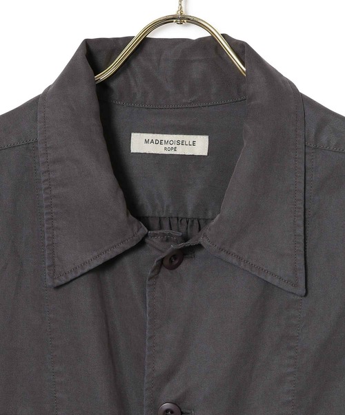 MADEMOISELLE ROPE'（マドモアゼル ロペ）の「<春まで使える>【セットアップ対応】フィブリルミリタリーシャツ（シャツ/ブラウス・レディース・スミクロ/カーキ・38）」の15枚目の写真