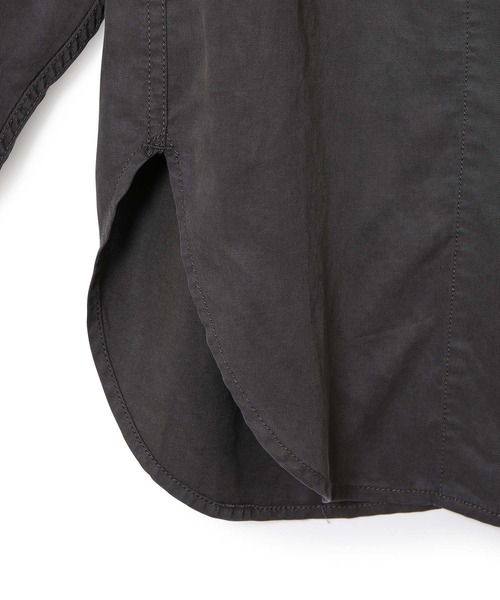 MADEMOISELLE ROPE'（マドモアゼル ロペ）の「<春まで使える>【セットアップ対応】フィブリルミリタリーシャツ（シャツ/ブラウス・レディース・スミクロ/カーキ・38）」の18枚目の写真