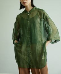 VACANCY | シャイニーシアーハーフスリーブシャツ(シャツ/ブラウス)